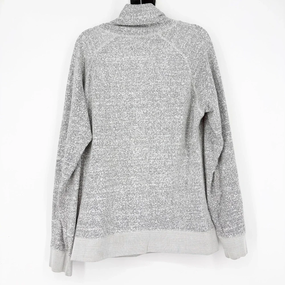 Express Light Gray Turtleneck Pullover
